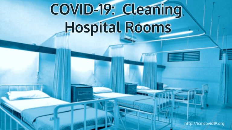 Cleaning the patient room