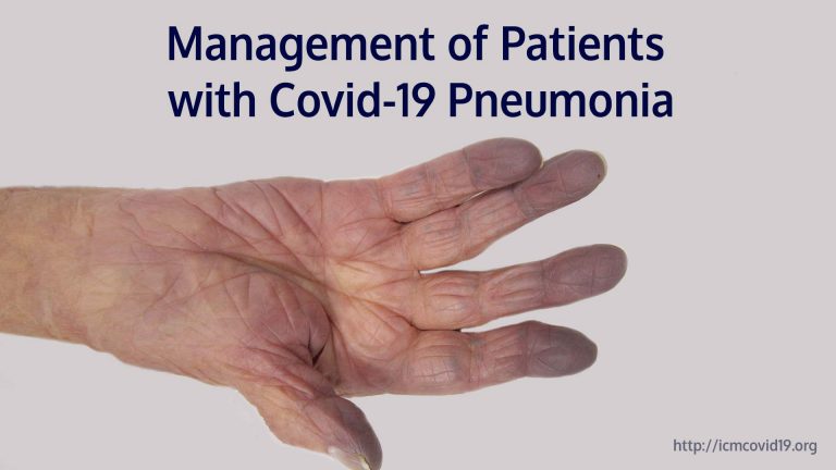 Management of patients with COVID-19 pneumonia