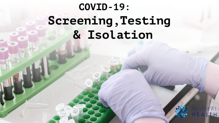 Screening, testing & isolation of inpatients